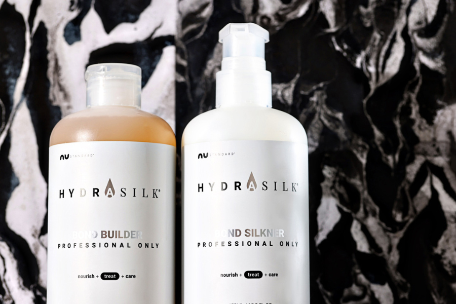Hydrasilk products in with a black and white background
